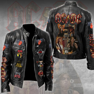 AC/DC Motorcycle Leather Jacket - TMTHU3850