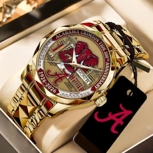 Alabama Crimson Tide Football 100th Anniversary 2026 Alloy Luxury Quartz Watch - TANTN21312