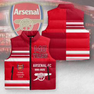 Arsenal FC 140th Anniversary 3D Sleeveless Down Jacket - MAITM14747