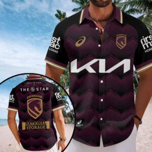 Brisbane Broncos 2026 Short Sleeve Button-Down Shirt – HOATT16247