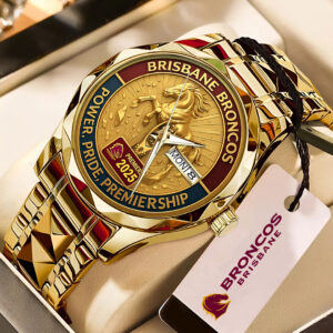 Brisbane Broncos Alloy Luxury Quartz Watch - TMTHU3799