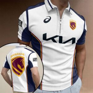 Brisbane Broncos Zip Polo Shirt - HOATT16069