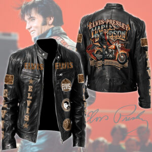 Elvis Presley Motorcycle Leather Jacket - TMTHU3958