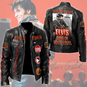 Elvis Presley Motorcycle Leather Jacket - TMTHU4060