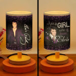 Elvis Presley Wooden Base Fabric Lamp – HOATT16260