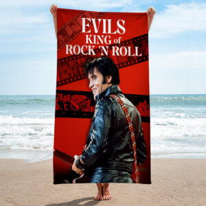 Elvis Presley Rectangle Beach Towel - TMTHU3991