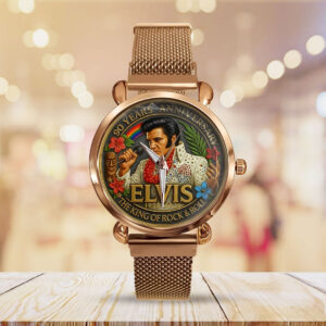 Elvis Presley 90 Years Mesh Strap Quartz Watch - TMTHU3770