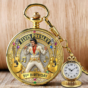 Elvis Presley 91st Anniversary Pocket Watch - HOATT16047