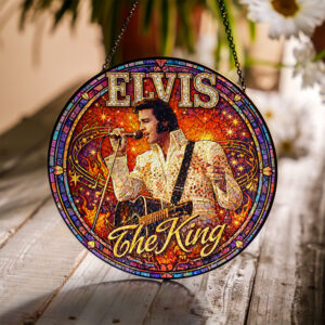 Elvis Presley Custom Shape Suncatcher - GNE5126