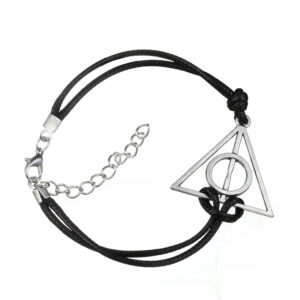 Harry Potter Deathly Hallows Leather Cord Bracelet - MAITMDROP174