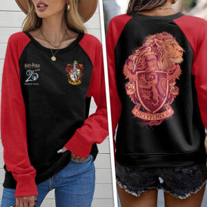 Harry Potter 25th Anniversary Round Neck Raglan Sleeve Sweatshirt – GNE4962