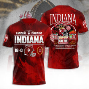Indiana Hoosiers Football 2025 National Champions 3D Apparel - TANTN20877