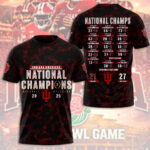 Indiana Hoosiers Football 3D Apparel – TMTHU3745