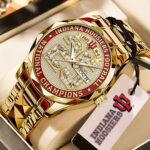 Indiana Hoosiers Football 2025 National Champions Alloy Luxury Quartz Watch – TMTHU3806
