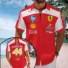 Lewis Hamilton x Scuderia Ferrari Short Sleeve Button-Down Shirt – MAITM14769