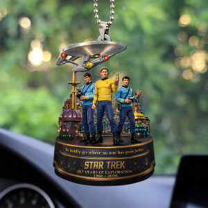 Star Trek 60th Anniversary Custom shape 2-sided Acrylic Car Ornament - MAITM14735
