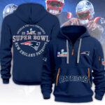 New England Patriots Super Bowl LX 2D Quarter Zip Hoodie – MAITM14738