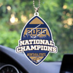 Montana State Bobcats Football 2025 National Champions Custom shape 1-sided Acrylic Car Ornament – MAITM14739