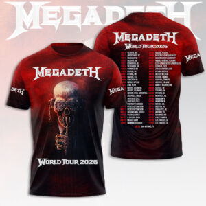 Megadeth 2026 World Tour 3D Apparel - HOATT16112