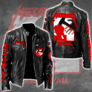 Metallica Motorcycle Leather Jacket - GNE4932