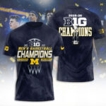 Michigan Wolverines Men’s Basketball 2026 Big Ten Champions 3D Apparel – TANTN21273