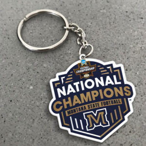 Montana State Bobcats Football 2025 National Champions Custom Shape 2-sided Keychain - MAITM14867