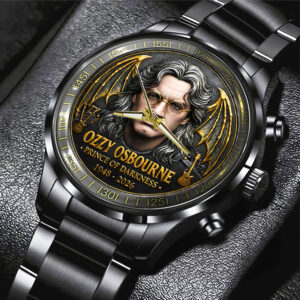 Ozzy Osbourne Black Stainless Steel Watch - NGHIAVT9622