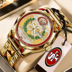 San Francisco 49ers 80th Anniversary Alloy Luxury Quartz Watch – NGHIAVT9624