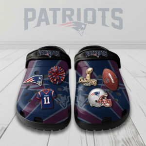 New England Patriots Custom Clogs -  NGHIAVT9643