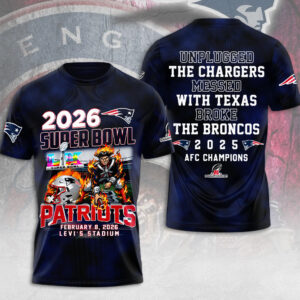 New England Patriots Super Bowl LX 3D Apparel - MAITM14722