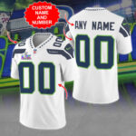 Personalized Seattle Seahawks Super Bowl LX 3D Football Jersey – MAITM14731