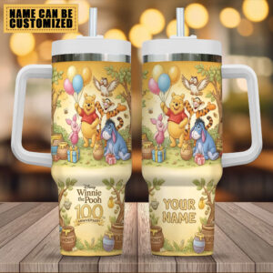 Personalized Winnie-the-Pooh 100th Anniversary 40oz Stanley Tumbler - TMTHU4083