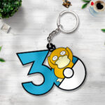 Pokemon x Psyduck 30th Anniversary Custom Shape 2-sided Keychain – GNE5239