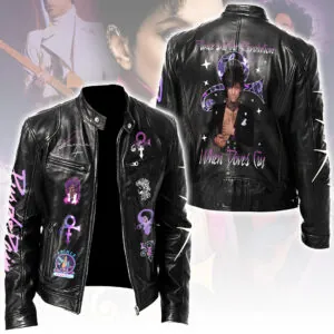 Prince Motorcycle Leather Jacket - HOATT16084