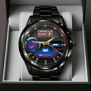 Red Bull Racing x Max Verstappen Black Stainless Steel Watch - GNE5223