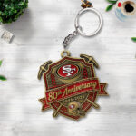 San Francisco 49ers 80th Anniversary 2026 Custom Shape 2-sided Keychain – TANTN21231