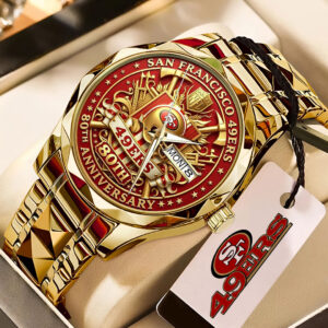 San Francisco 49ers 80th Anniverasry Alloy Luxury Quartz Watch - TMTHU3929