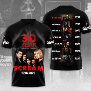 Scream 30th Anniversary 3D Apparel - MAITM14887