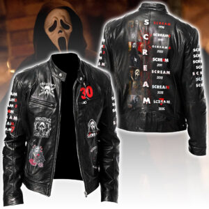 Scream Motorcycle Leather Jacket - HOATT16251