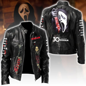 Scream Motorcycle Leather Jacket - HOATT16272