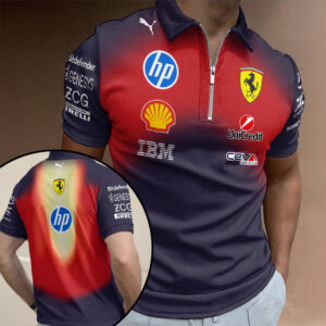 Scuderia Ferrari F1 Team 2026 Zip Polo Shirt - TANTN21046