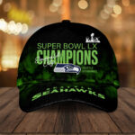 Seattle Seahawks 2025 Super Bowl LX Champions Classic Cap – GNE5171