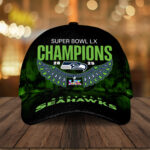 Seattle Seahawks 2025 Super Bowl LX Champions Classic Cap – GNE5172