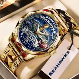 Seattle Seahawks 2025 Super Bowl LX Champions Alloy Luxury Quartz Watch - GNE5071