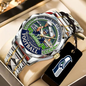 Seattle Seahawks 2025 Super Bowl LX Champions Alloy Luxury Quartz Watch - TANTN20970