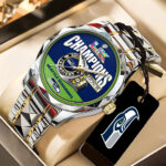 Seattle Seahawks 2025 Super Bowl LX Champions Alloy Luxury Quartz Watch – TANTN21009