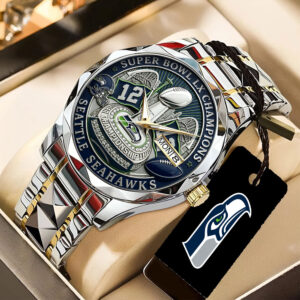 Seattle Seahawks 2025 Super Bowl LX Champions Alloy Luxury Quartz Watch - TANTN21043