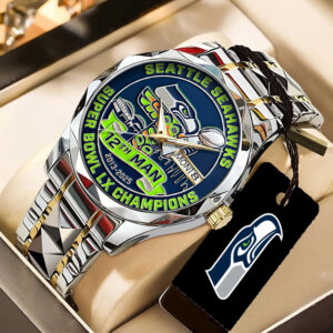 Seattle Seahawks 2025 Super Bowl LX Champions Alloy Luxury Quartz Watch - TANTN21052