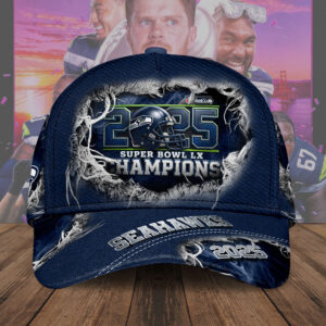 Seattle Seahawks 2025 Super Bowl LX Champions Classic Cap – TMTHU3856