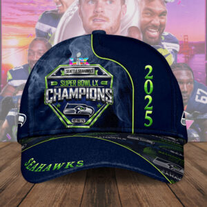 Seattle Seahawks 2025 Super Bowl LX Champions Classic Cap – TMTHU4005